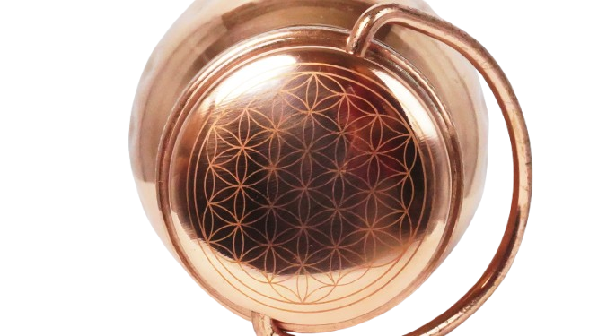 100% Pure Polished Copper, Hammered Texture Water Bottle – Timeless Beauty, Deep Nourishment. - Image 2